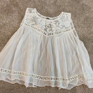 White Free People Top